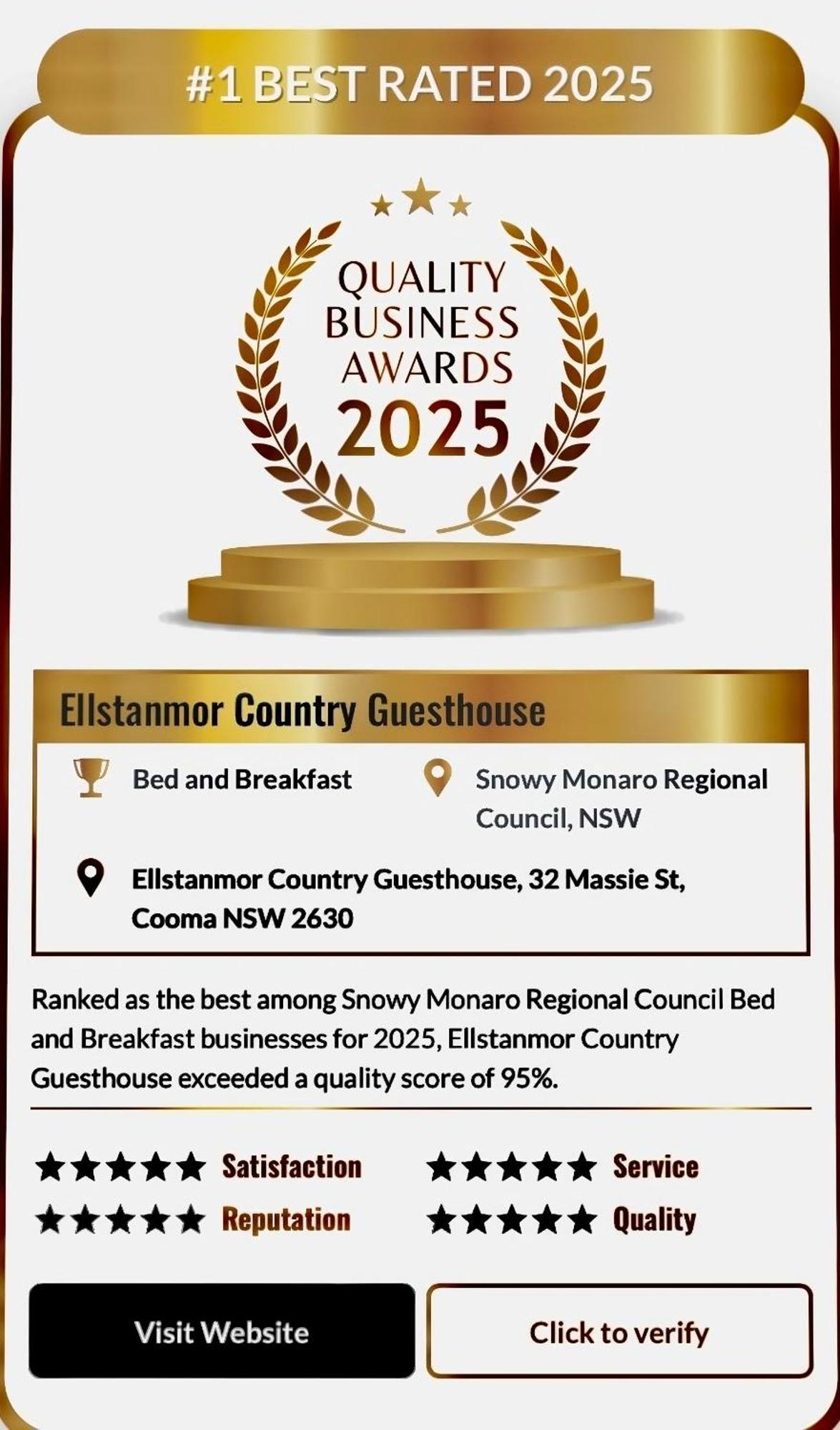 Ellstanmor Guesthouse Cooma Exterior foto